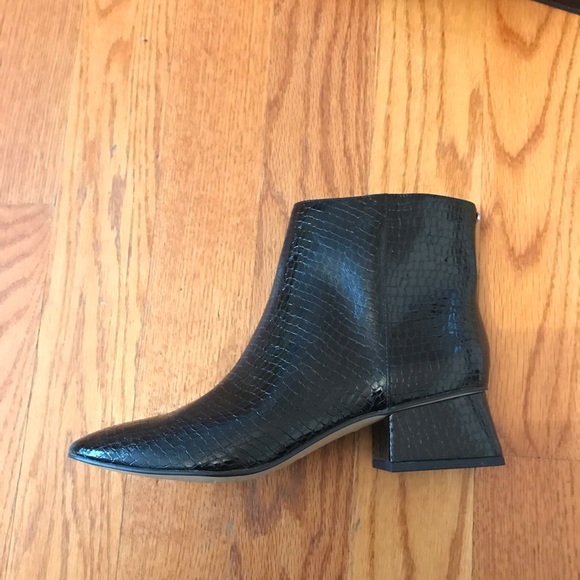Sam Edelman Circus Black Croc Daysi Boot - Picture 2 of 5